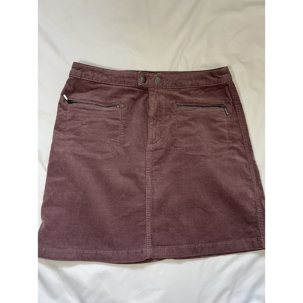 Mission Supply‎ Co Corduroy Mini Skirt Pink/purple Zip Snap Waist Women's Size 4